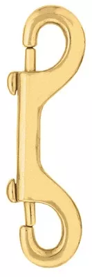 #163 Double Snap, Brass, 4-1/2 In.