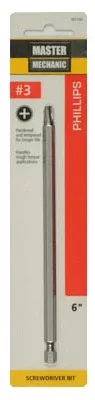 #3 Phillips 6 In. Screwdriver Bit