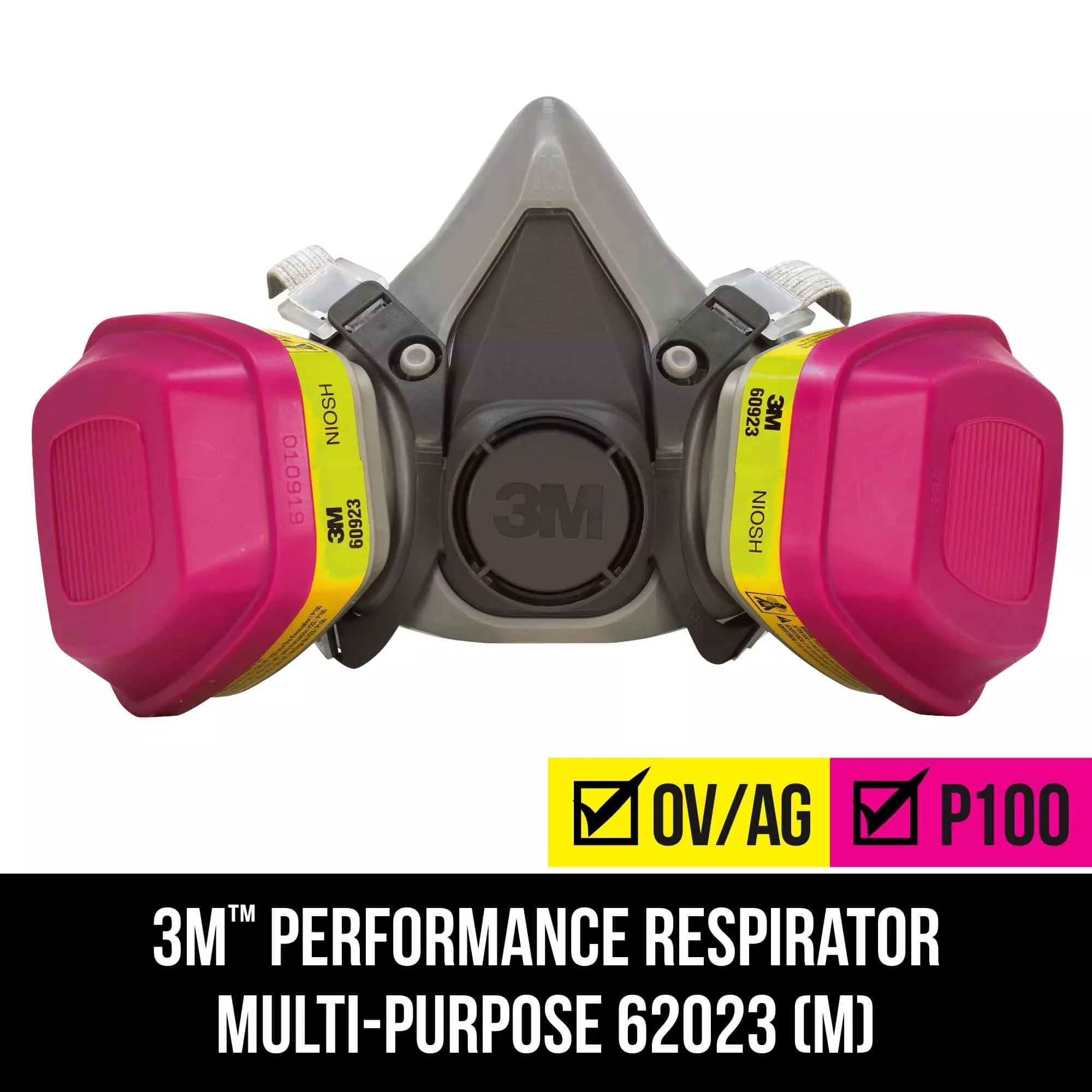 3M Performance Multi-Purpose Respirator 62023P1-DC, 1 each/pack