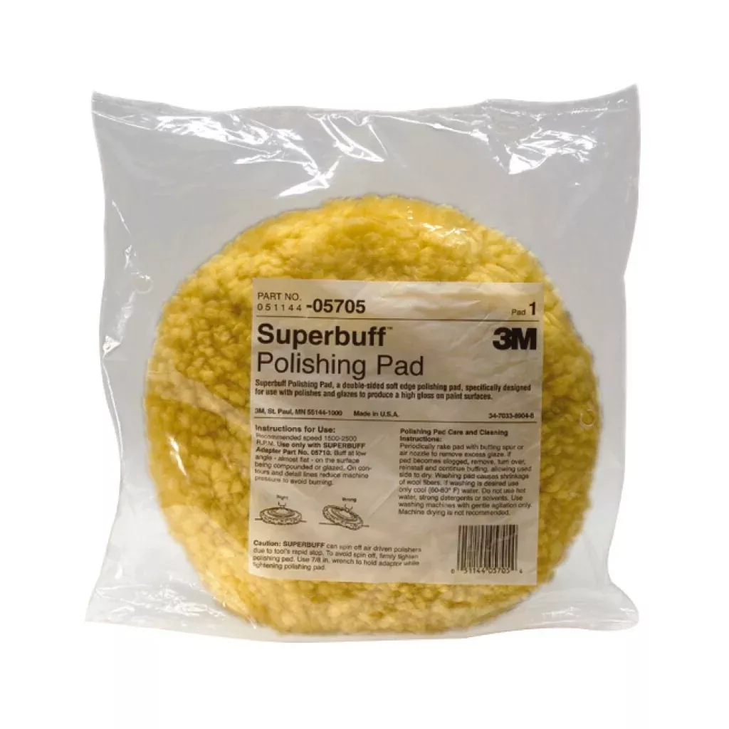 3M Wool Polishing Pad, 05705, 9 in, Double Sided