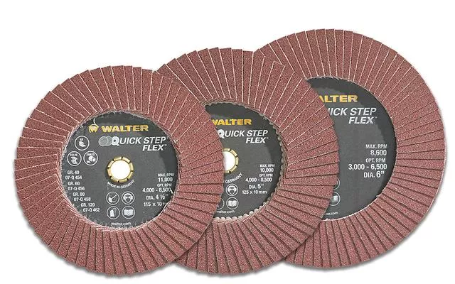 Abrasive Disc - Walter QUICK-STEP™ FLEX Flexible Flap Discs, 07Q