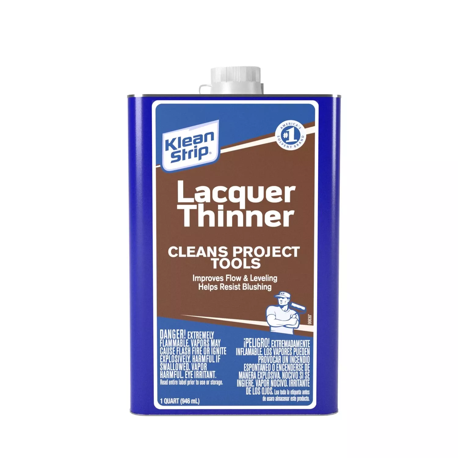Acetone Lacquer Thinner 1 Quart Can - High-solvency, Fast-drying Formula