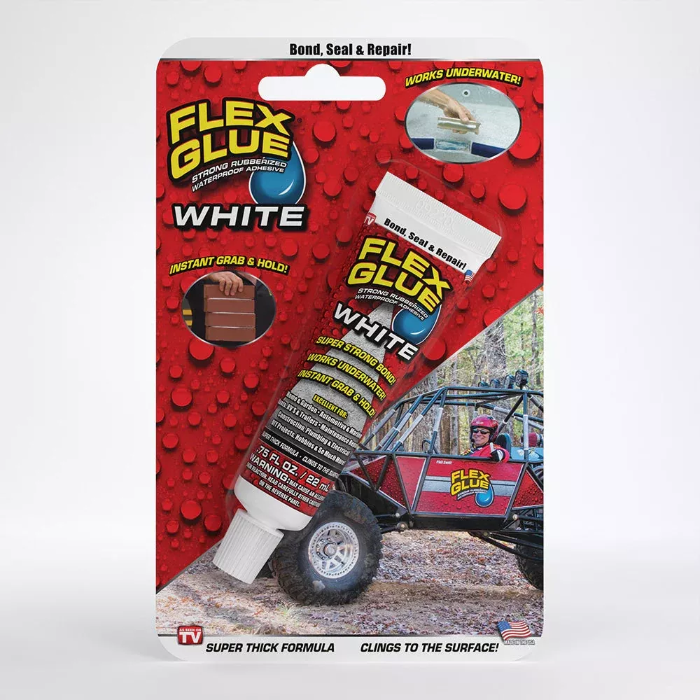 Adhesive - Flex Seal Flex Glue Mini (White), GFSWHTCMINI
