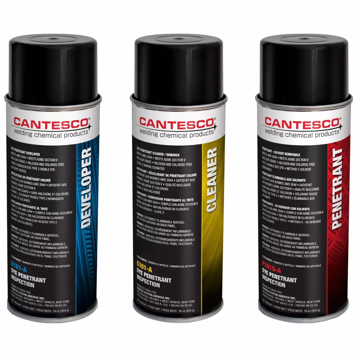 Approved Vendor K801S Solvent-Based Visible Dye Penetrant Test Kit, Aerosol