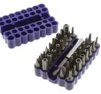 Bit Set - Duratool Bit Set, Security, 33 Piece, D00391