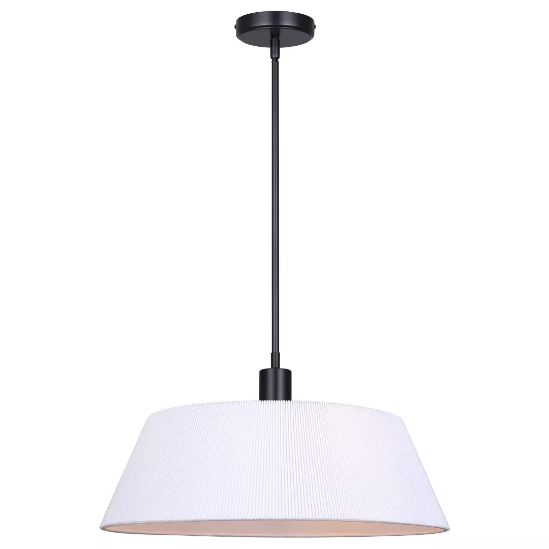 Ceiling Light - Canarm ASPEN Matte Black Single Pendant Light, IPL1201A03BK20