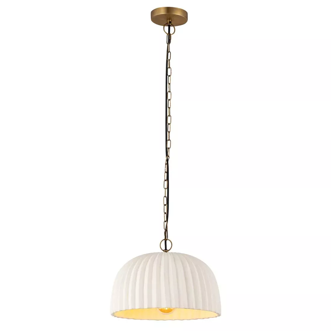 Ceiling Light - Canarm AUDREY Antique Brass Pendant Light, IPL2152B01AB
