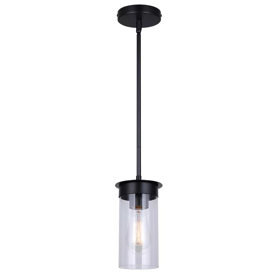 Ceiling Light - Canarm BENSON Matte Black Pendant Light, IPL1205A01BK