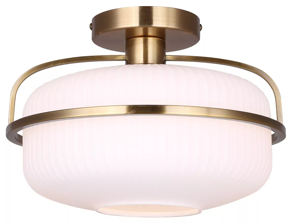 Ceiling Light - Canarm EVE Gold Semi-flush Mount, ISF2190B01GD