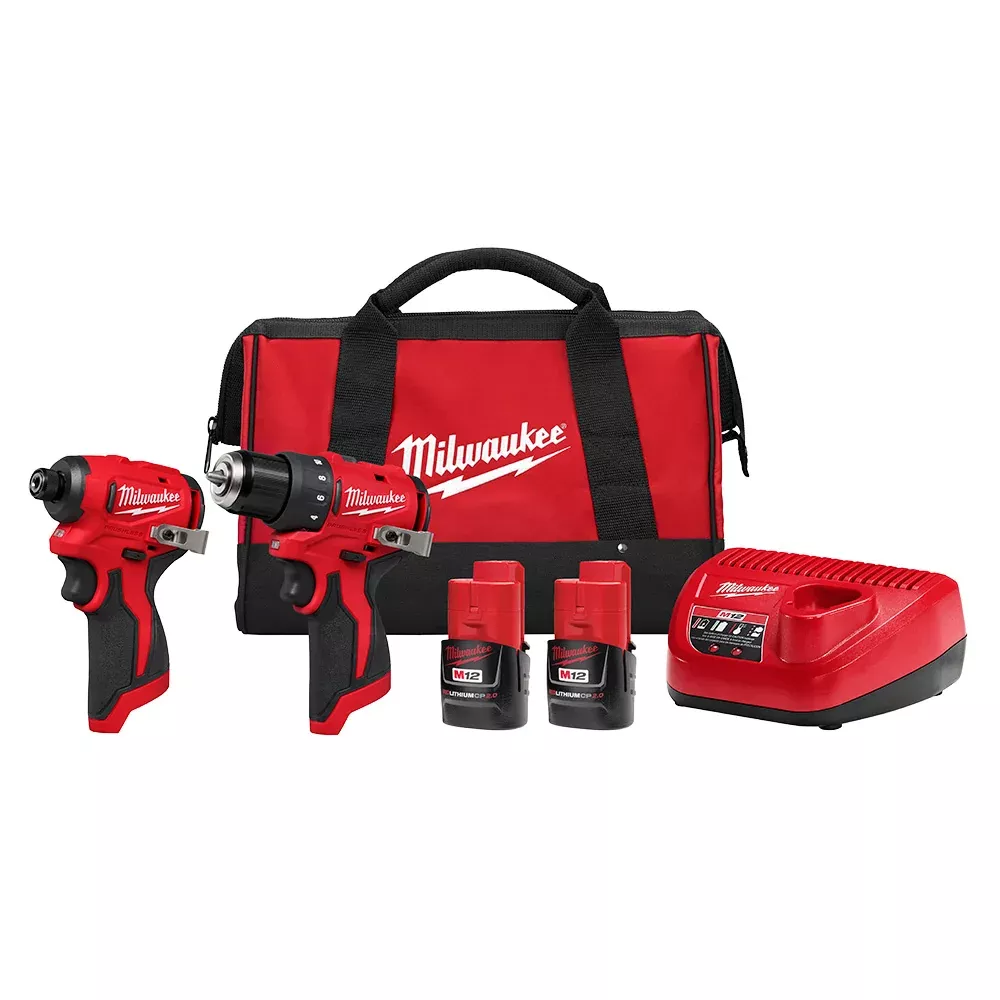 Combo Kit - Milwaukee M12™ Subcompact Brushless 2-Tool Combo Kit, 3494-22