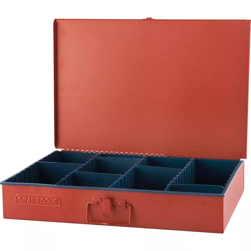 Compartment Box - Gray Tools Compartment Box With 12 Adjustable Dividers, 90012C