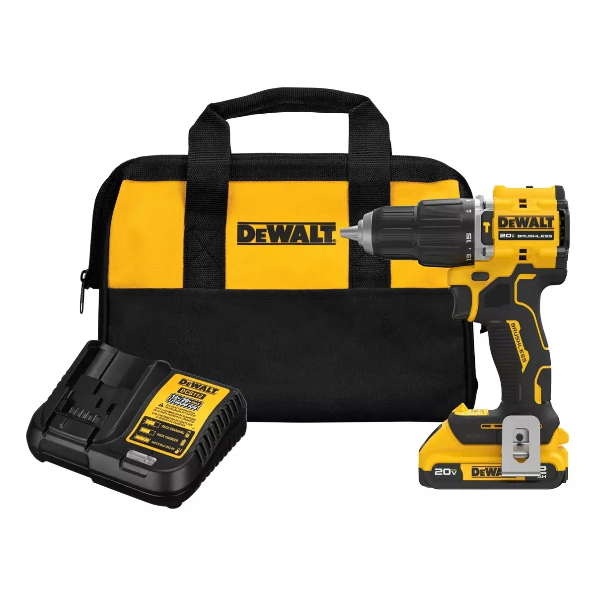 Cordless Compact Drill - DeWALT ATOMIC™ Compact Series 20V MAX* Brushless Cordless 1/2-In. Hammer Drill Kit, DCD799D1