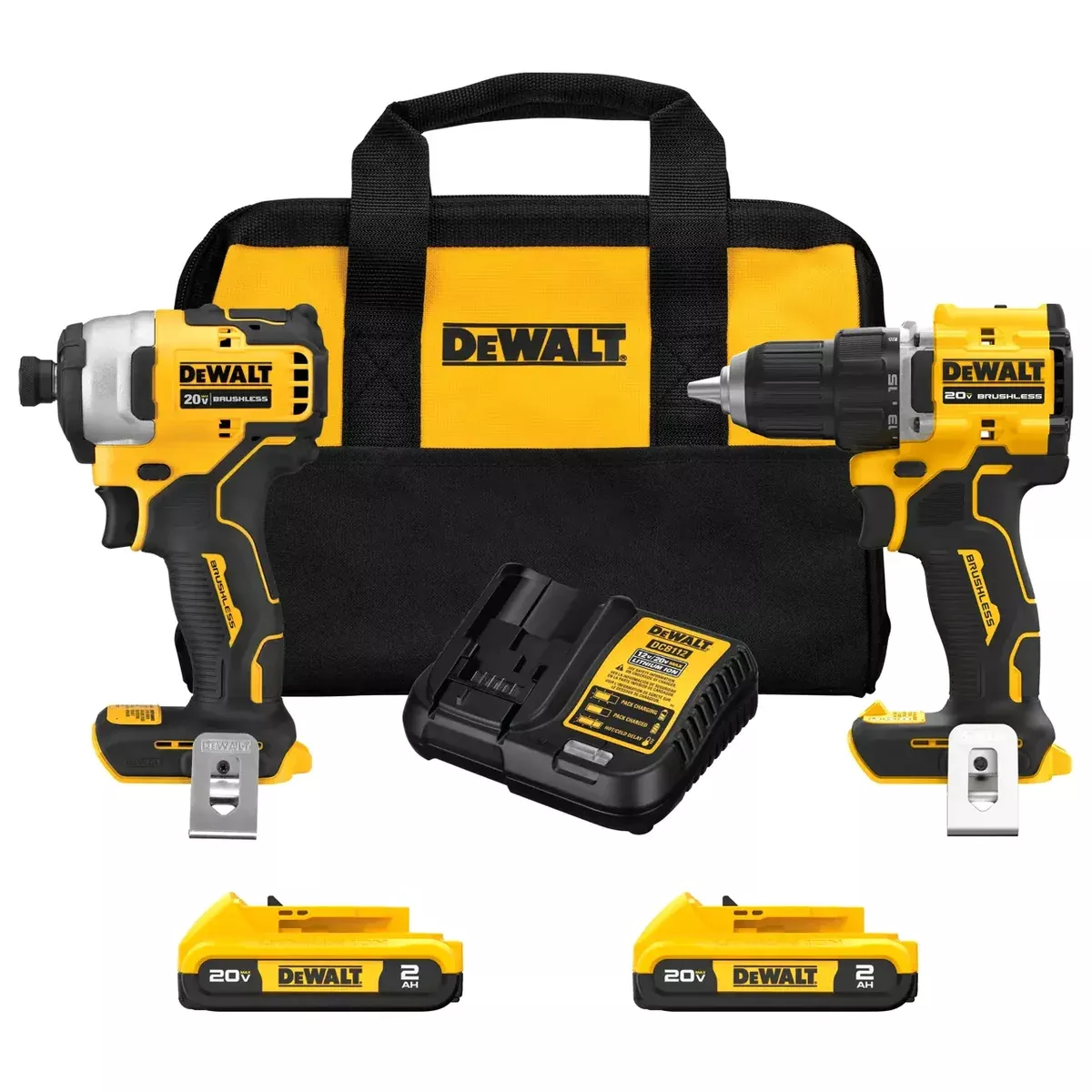 Cordless Hammerdrill - DeWALT 20V MAX* ATOMIC™ Brushless Compact Drill/Driver And Impact Driver Combo Kit, DCK228D2