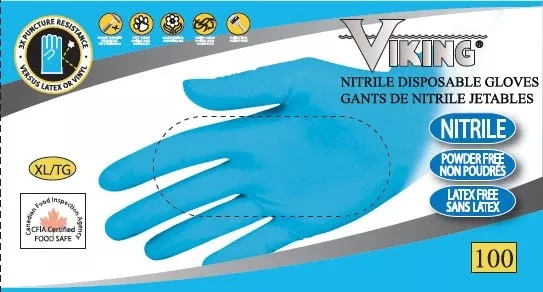 Disposable Gloves - Viking Nitrile Disposable Gloves, 34600