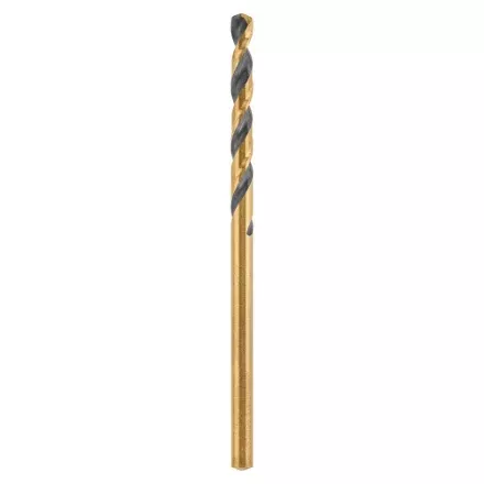 Drill Bit - DeWalt 3/16" x 3.5" Black & Gold Split Point Drill Bit, DW1112
