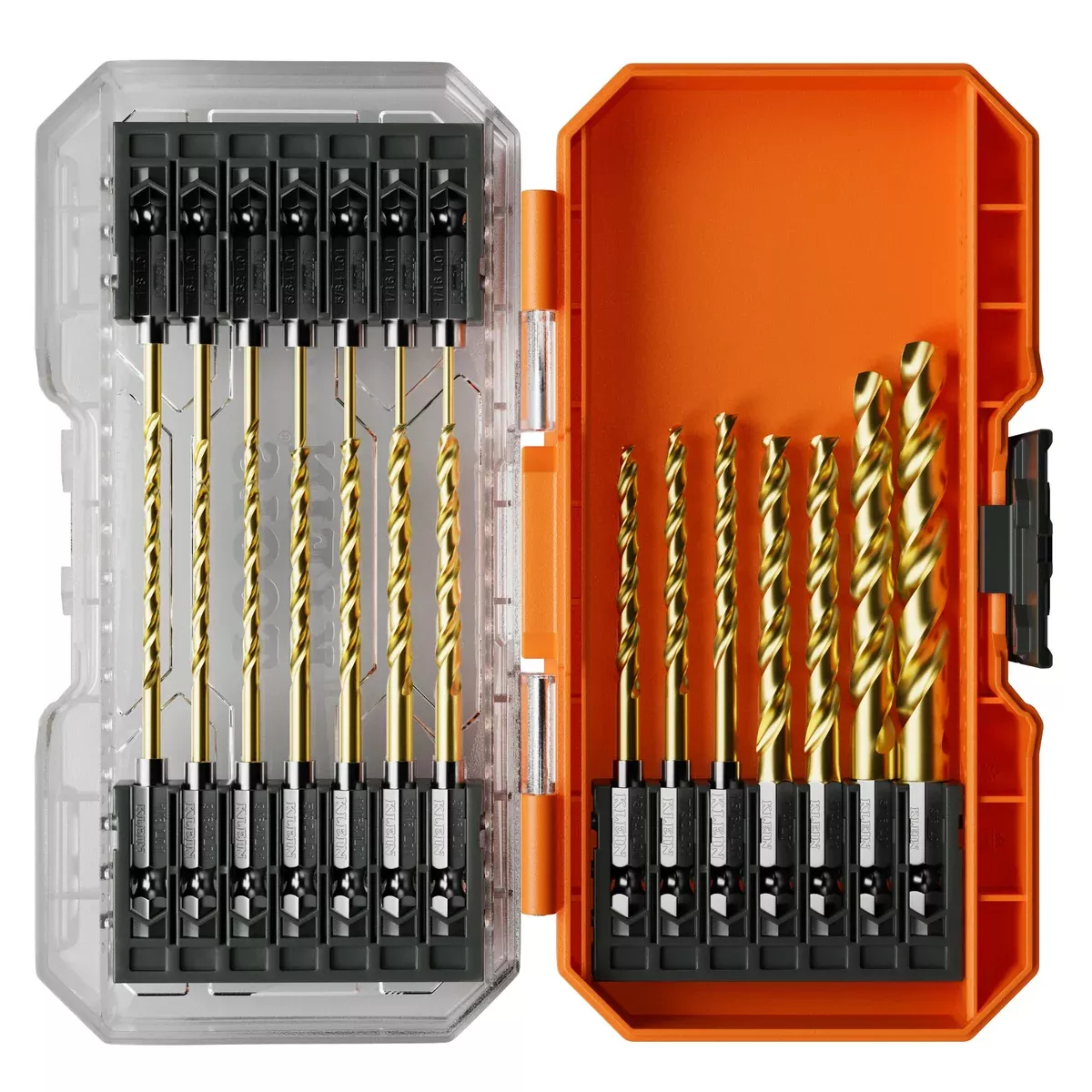 Drill Bit Set - Klein Tools Titanium Drill Bit Set, 21-Piece, 53621