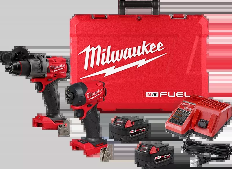 Drill/Driver Combo Kit - Milwaukee M18 FUEL™ 2-Tool Combo Kit, 3799-22