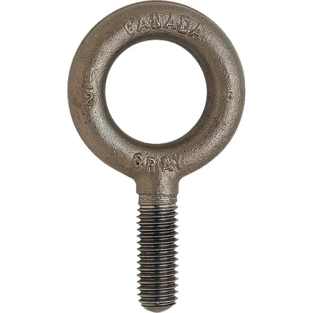 Eye Bolts - Gray Tools Rated Plain Pattern Eye Bolts, Various Sizes