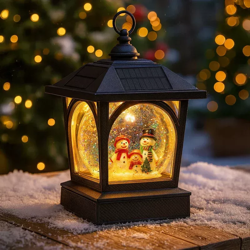 Fence Post Cap - Classy Caps Holiday Solar Table Lantern/Post Cap, SLG997CH