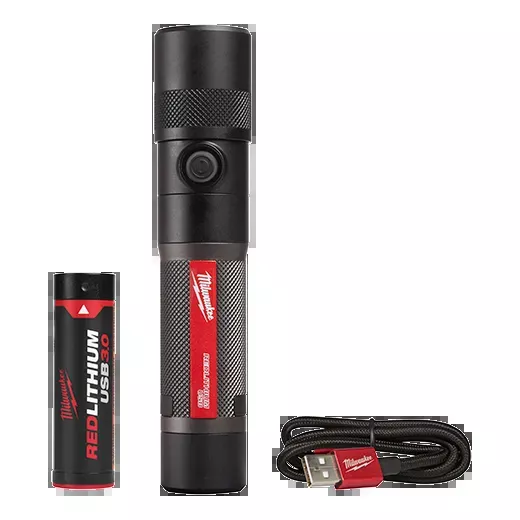 Flashlight - Milwaukee REDLITHIUM™ USB 1100L Twist Focus Flashlight, 2161-21