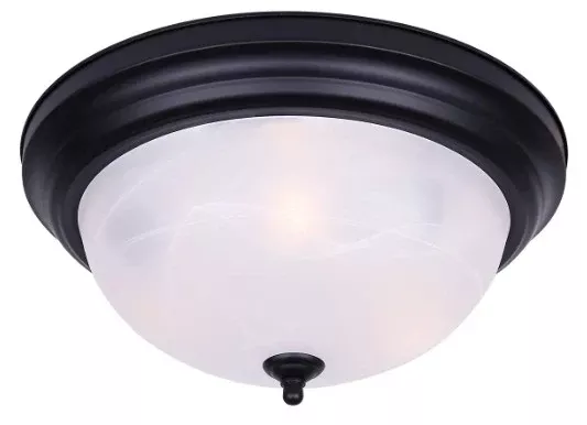 Flush Mount - Canarm 3-Light Flush Mount, IFM415MBK