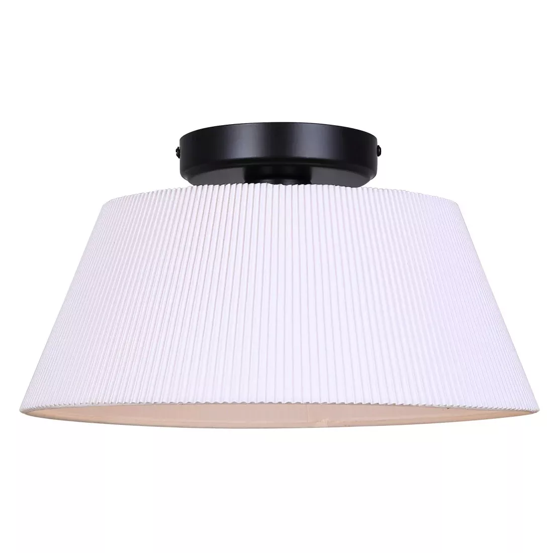 Flush Mount - Canarm ASPENMatte Black Flush Mount, IFM1201A13BK