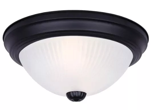 Flush Mount - Canarm Classic Dome Flush Mount Twin Pack, IFM211TMBK