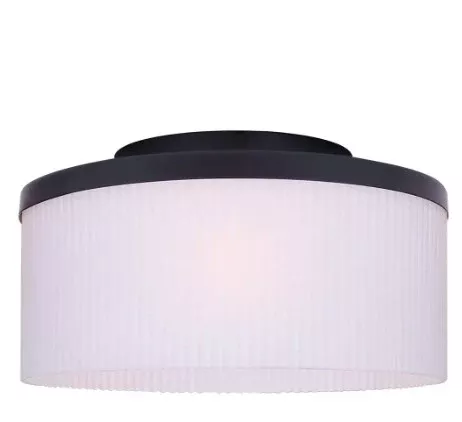 Flush Mount - Canarm KINSLEA Flush Mount Lamp, IFM1165A14BK-FR