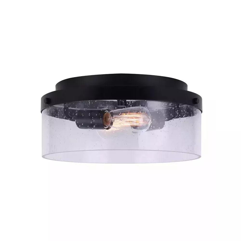 Flush Mount - Canarm Lighting MINNA Flush Mount, IFM1067A12BK