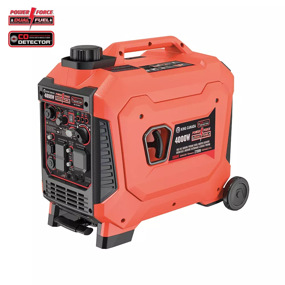 Generator - King Canada 4,000W Gasoline/Propane Inverter Generator, KCG-4000I-DF