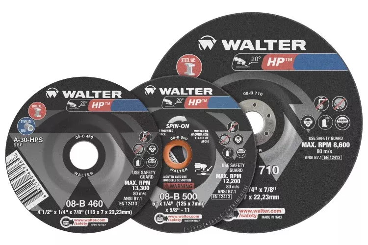 Grinding Wheel - Walter HP™ Spin-On Grinding Wheel (Type 27S), 08B