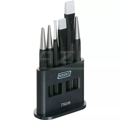 Hazet 750/6 Chisel, Drift Punch, Centre Punch Set