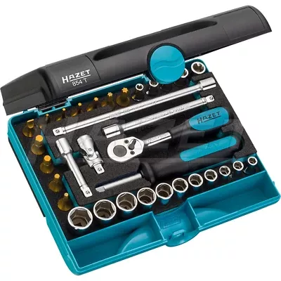 Hazet 854T TORX 6.3mm (1/4") Multi-Bit Socket Set