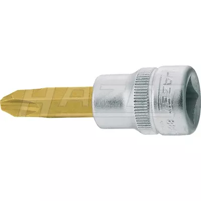 Hazet 8806-PH2 10mm (3/8") Cross Recess PH2 TiN Screwdriver Socket