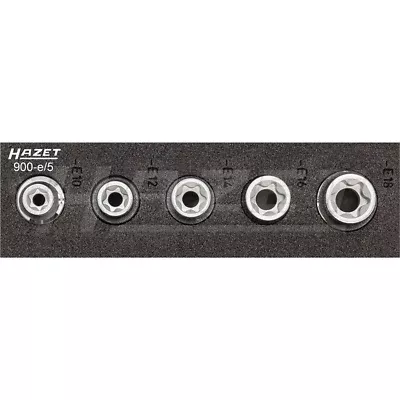 Hazet 900-E/5 TORX Hollow 12.5mm (1/2") E10 - E18 1/12 Socket Set