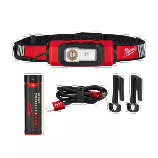 Headlamp - Milwaukee REDLITHIUM™ USB BEACON™ Hard Hat Light, 2116-21