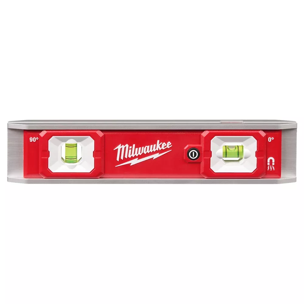 Level - Milwaukee 9" Torpedo Level with Lighted Vials, 48-22-5105
