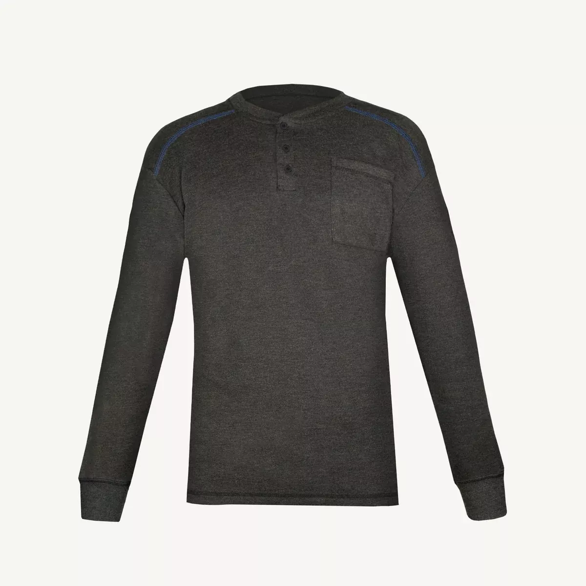 Long-Sleeved Shirt- Superior Glove SUPERA™ FR Henley Shirt, H26LPG