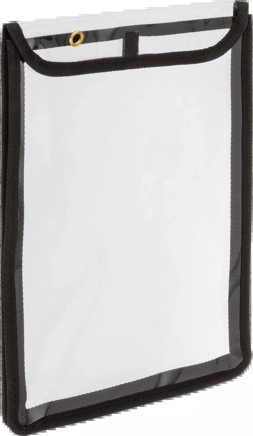 McMaster 5764T11 Expandable Document Protector, Vinyl Plastic, for Maximum 9" Wide x 12" Long Sheet, with Hook-and-Loop Flap
