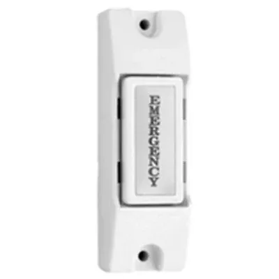 NTE Electronics 54-634 SWITCH PUSHBUTTON WHITE EMERGENCY SPST-NO SURFACE MOUNT