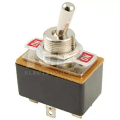 NTE Electronics 54-718 SWITCH TOGGLE DPDT 3A 125VAC 6A 12VDC ON-ON INDICATOR