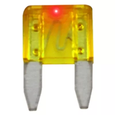 NTE Electronics 74-LMAF20A FUSE-MINI AUTOMOTIVE W/ LED INDICATOR