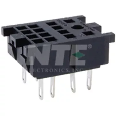 NTE Electronics R95-148 SOCKET 8-PIN DPDT 300V 10A GROUND LUG OMITTED