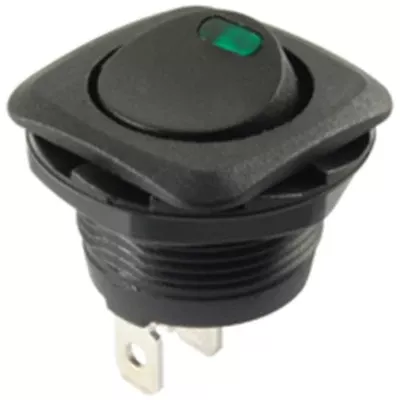 NTE Electronics54-553 ROCKER SWITCH SPST 16A 125VAC GREEN LED