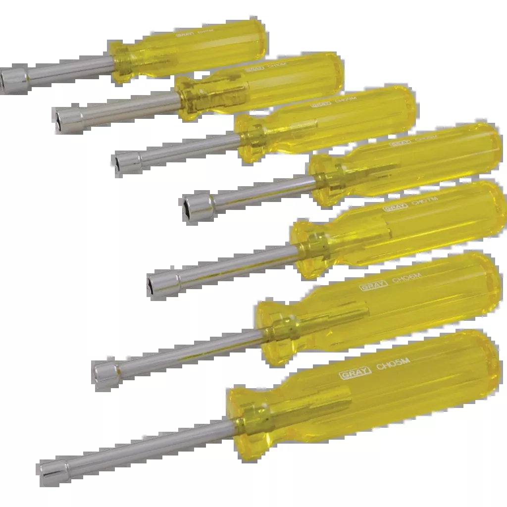 Nut Driver Set - Gray Tools 7 Piece Metric Nut Driver Set, CHS7MA