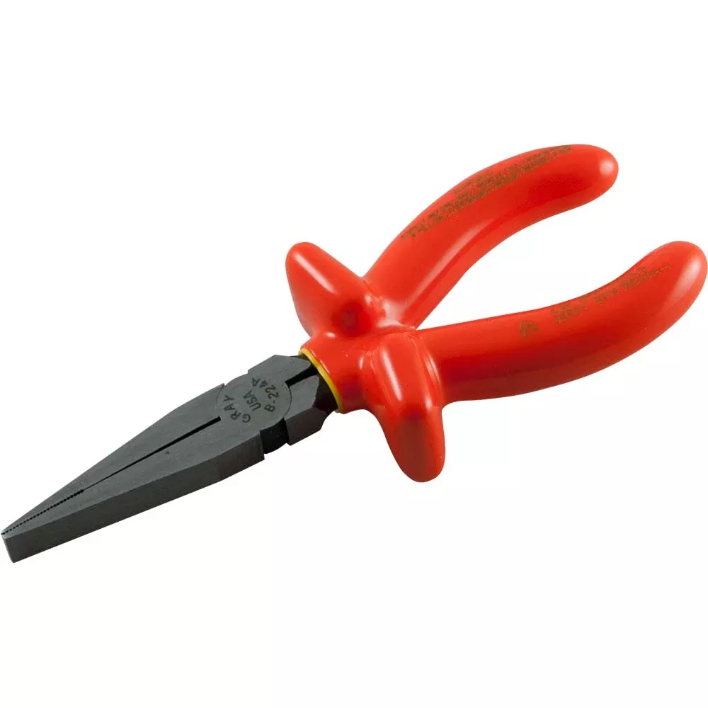 Pliers - Gray Tools Flat Nose Insulated Pliers, B224A-I