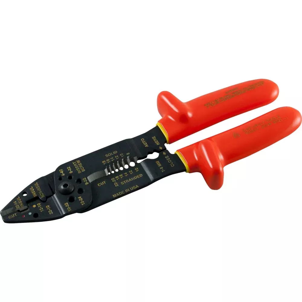 Pliers - Gray Tools Insulated Stripper/Cutter, B123-I