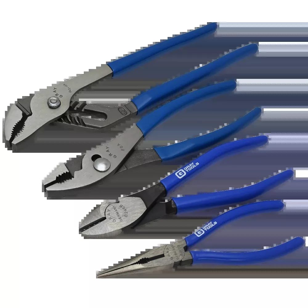 Pliers Set - Gray Tools 4 Piece Plier Set, B4PS