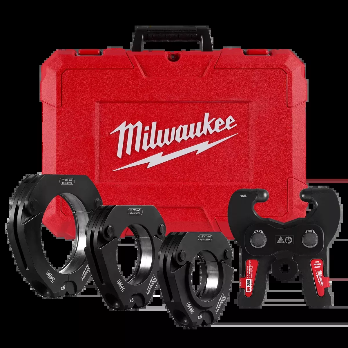 Press Ring Kit - Milwaukee 2-1/2" - 4" CTS-V Pivoting Press Ring Kit for M18™ FORCE LOGIC™, 49-16-2690X