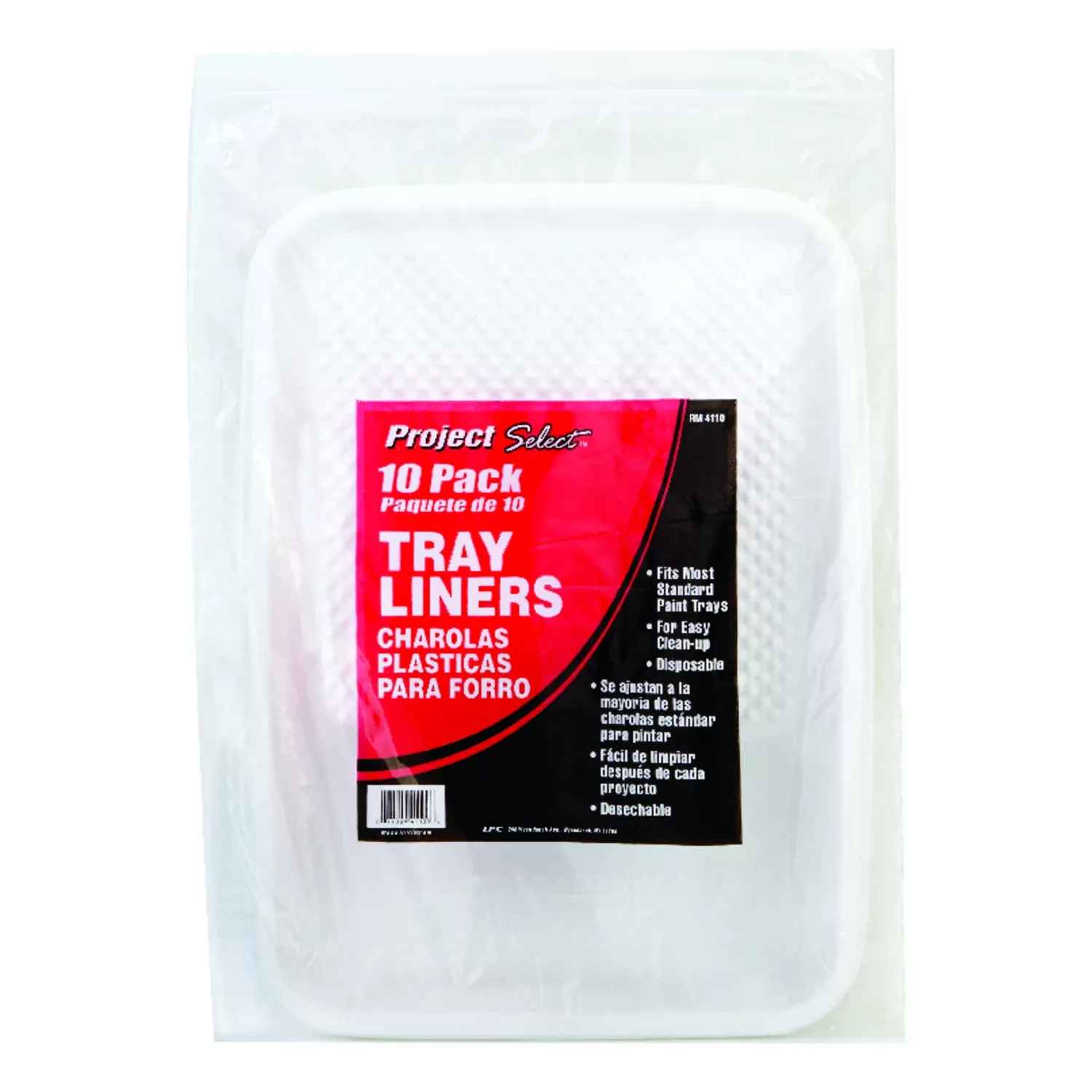 Project Select 1 Quart Disposable Plastic Paint Tray Liner (10-pack) Rm4110